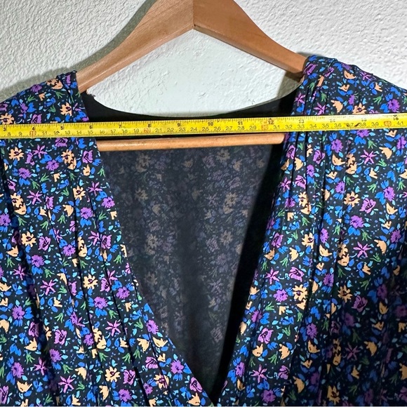 ZARA Shoulder ZARA BLUE FLORAL PRINTED Floral Print - Picture 13 of 15